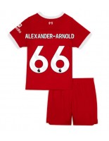 Liverpool Alexander-Arnold #66 Domácí dres pro děti 2023-24 Krátký Rukáv (+ trenýrky)